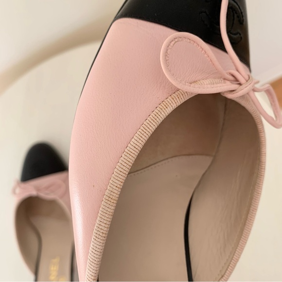 Chanel Cap Toe Kitten Heal Mules, size 8.5 - Picture 14 of 16